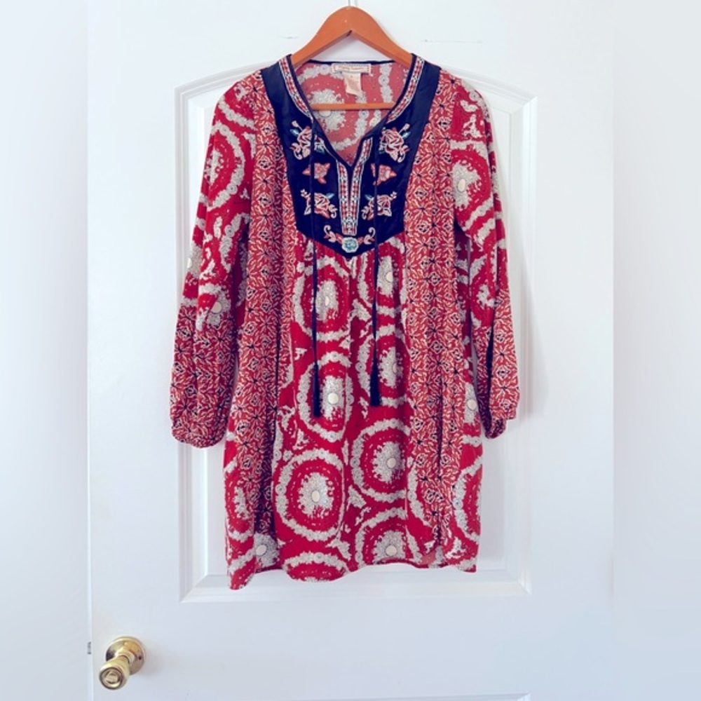 Flying Tomato Long Sleeve Tunic Dress